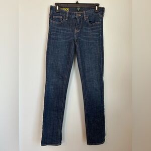 J. Crew Women's Matchstick Stretch Jeans - Dark Blue Denim Size 24S